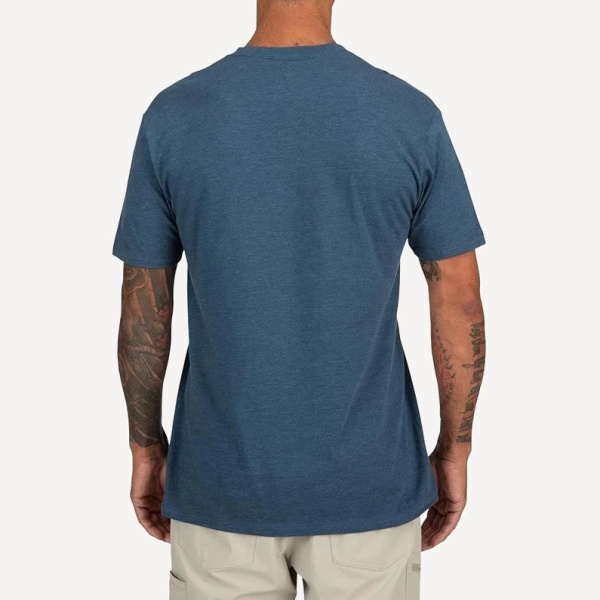 Футболка Simms Fish It Well Badge T-Shirt (Мужской; XL; Sailor Blue Heather)